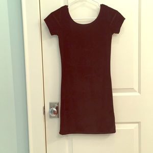 Black Brandy Melville Velvet Bodycon Dress